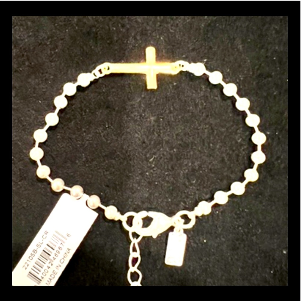 BRAND NEW! CANVAS women’s silver & gold bracelet, size 7 1/2 to 8 1/2.